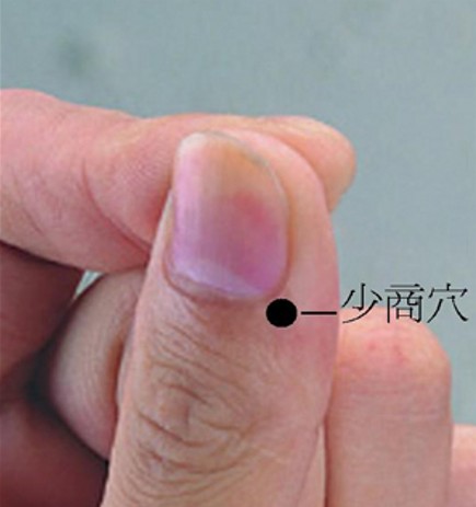 少商穴→治感冒、發(fā)熱