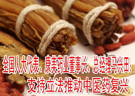 全國人大代表、康美藥業(yè)董事長、總經(jīng)理馬興田：支持立法推動中醫(yī)藥復(fù)興