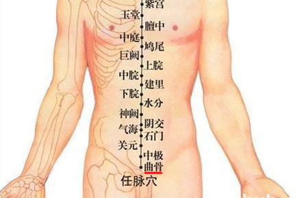 曲骨穴：益氣血，調治月經(jīng)不調、帶下